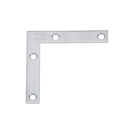National Hardware V417 Series Corner Brace, 3 in L, 1/2 in W, 3 in H, Stainless Steel N348-334