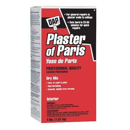 Dap PLASTER OF PARIS DRY, 4LB BOX (6 Pack), 6PK 7079810318