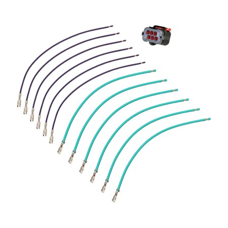Auveco Chrysler Window & Wiper Motor, Tail Lamp Harness Connector Kit 23073