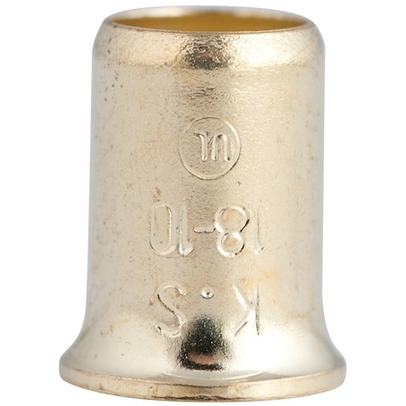 Gardner Bender Crimp Connector, 18 to 10 AWG Wire, Steel Contact, Silver 10-410