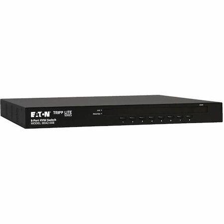 Tripp Lite by Eaton 8-Port 1U Rackmount USB/PS2 KVM Switch - Steel Housing B042-008