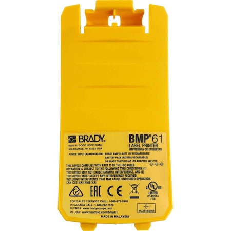 Brady Battery Cover for BMP61 with WiFi BMP61-W-BATCOV