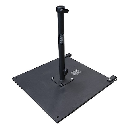 California Umbrella Umbrella Base, Black, Steel CRL100-BLACK