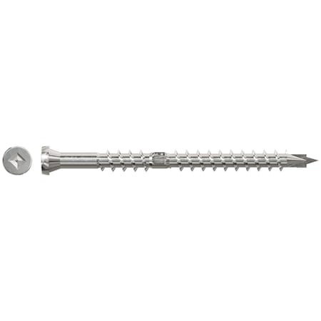Simpson Strong-Tie Deck-Drive DHPD Collated Screw, #10-10, 2-1/2 in OAL, Compact Head, Square Drive, Paddle Point SSDHPD212S