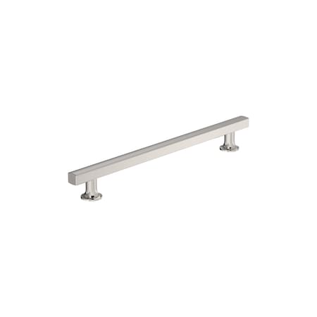 Amerock Everett 8-13/16 inch 224mm Center-to-Center Polished Nickel Cabinet Pull BP37108PN