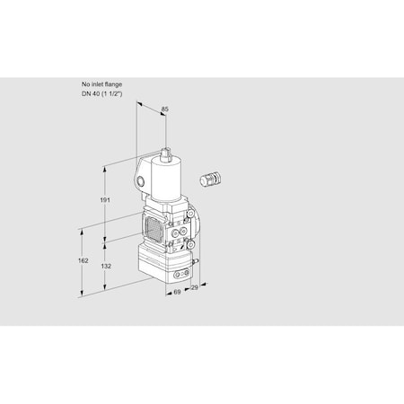 Honeywell Kromschroder VLV, SOLND, VRBL RTO REG, 40MM RP, VAV2 /40 KS88010919