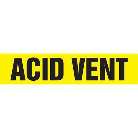 Accuform ASME ANSI PIPE MARKER ACID VENT RPK113STC