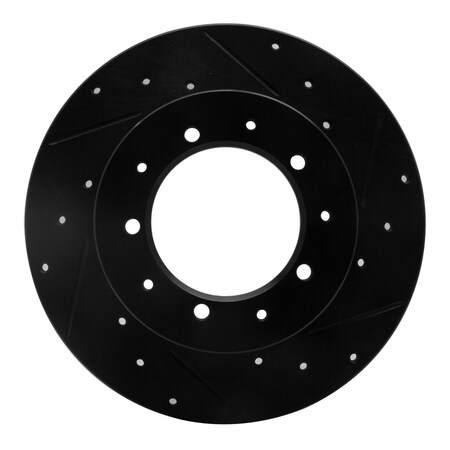 Dynamic Friction Co DFC Brake Rotor - Drilled and Slotted - Black 633-11002R