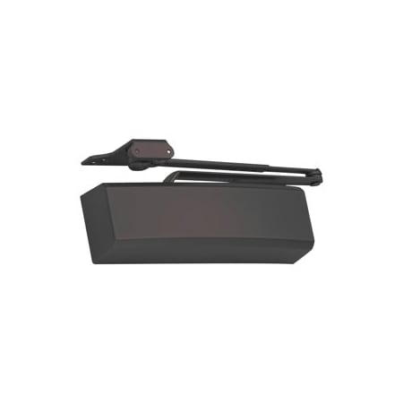 Lcn Closers Heavy Duty Door Closer, Surface Mount, Regular Arm for Pull Side Mount, 695/DKBRZ 4050A-RW/PA-DKBRZ