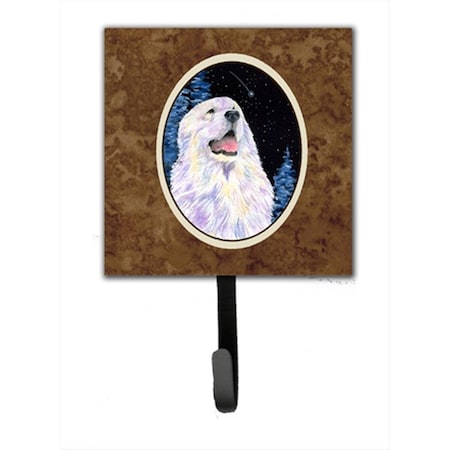 Carolines Treasures Starry Night Great Pyrenees Leash Holder Or Key Hook SS8466SH4