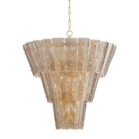 Hudson Valley Lighting Cassian 44.5 in. Chandelier Vintage Gold Leaf 7918-VGL
