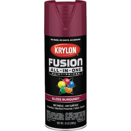 Krylon Fusion All-In-One Gloss Spray Paint & Primer Burgundy K02704007