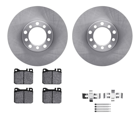 Dynamic Friction Co DFC Brake Rotor with 5000 Brake Pads and Hardware Kit 6512-63190