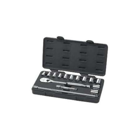 Gearwrench Socket Set, SAE, 6 pt., 1/2"Dr, 15 pcs. 80706