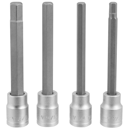 Performance Tool 4-Pc Sae Brake Caliper Hex Bit Set Hex Bit Socket, W86021 W86021