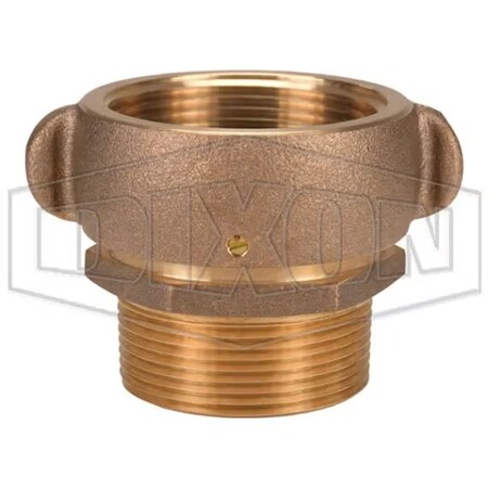 Dixon Suction Rocker Lug Adapter with Poly Screen, 2-1/2 in, MNPT x Female NST NH, Brass, Domestic RSMSA250F