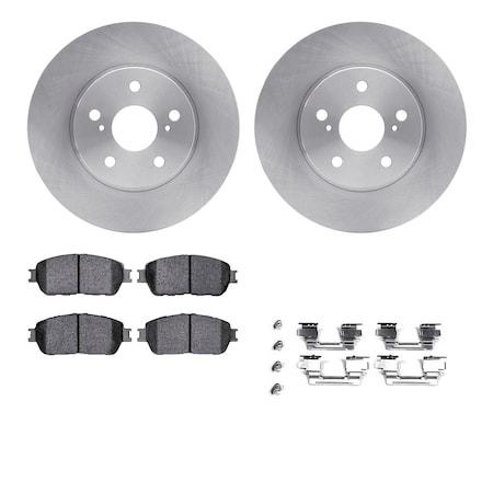 Dynamic Friction Co DFC Brake Rotor- Heavy Duty Brake Pad includes Hardware 6412-76001