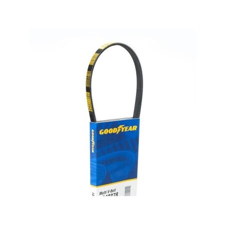 Goodyear Multi V-Belt with Aramid Cord: PK Profile, 6 Ribs, 91.9in Effective Length A060915