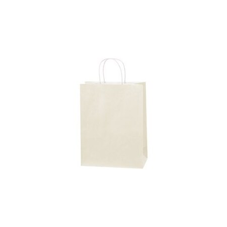 Bubblefast 250-10 x 5 x 13'' French Vanilla Tinted Shopping Bags, 250PK BFBGS104FV
