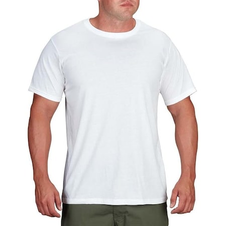 Propper Men's Crew Neck Tee, 60% Carded Cotton/40% Polyester Jersey, Pull On, White, Medium, 3 PK F5830