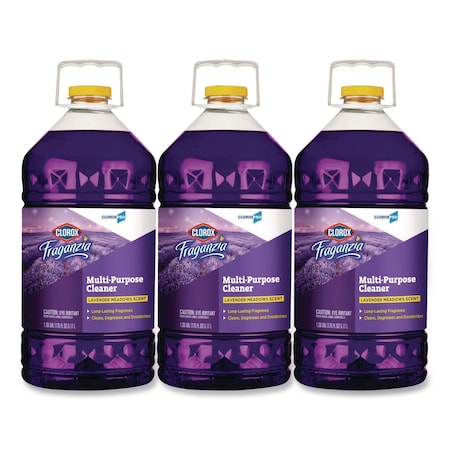 Clorox Multi-Purpose Cleaner, Bottle, 175 oz, Lavender Meadows, 3 PK 60614CT