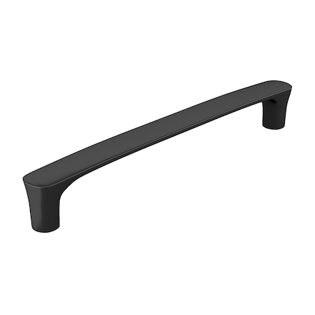 Richelieu 7 9/16-inch (192 mm) Center to Center Matte Black Contemporary Cabinet Pull BP7345192900