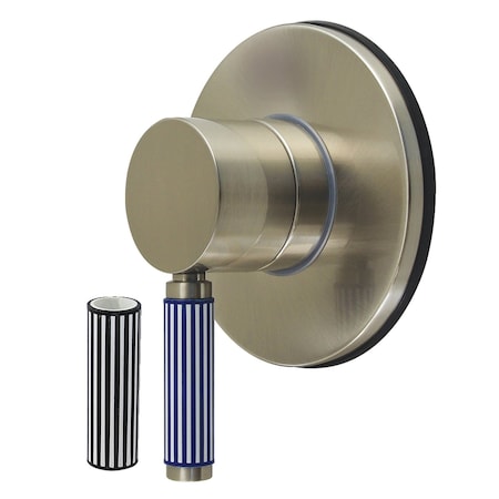 Kingston Brass Single-Handle Six-Way Diverter Valve with Round Trim Kit, Brushed Nickel KS4038KPS