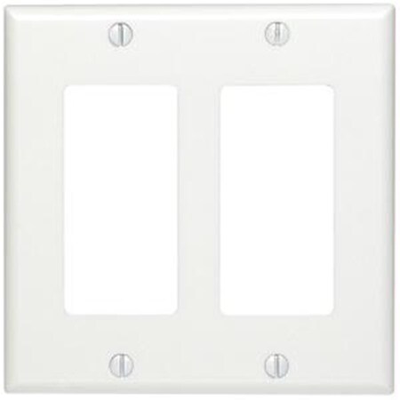 Ezgeneration Residential-Grade Decora Wall Plates 2-gang white EZ935135