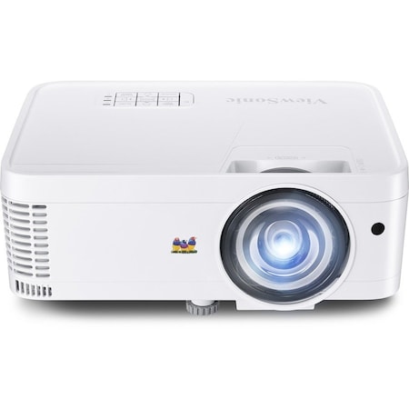 Viewsonic PS600W 3700 Lumens WXGA HDMI Networkable Short Throw Projector for Home and Office PS600W