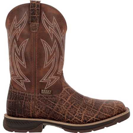 Rocky Ride LTE Carbon Toe Western Boot, Brown, Size 9.5 RKW0475