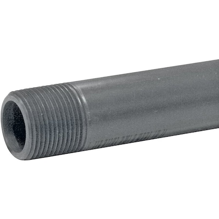 Genova LASCO 210060BC Pipe Nipple, 1 in, PVC, SCH 80 Schedule, 6 in L P-1-6