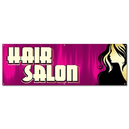 Signmission Hair Salon, 24 Inch, Banner B-72-30384