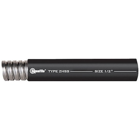 Liquatite Liquid-Tight Flex Metal Conduit, 3/4 in Trade Size, 100 ft, 4-1/4 in Bend, 316 Stainless Steel ZHSS 12