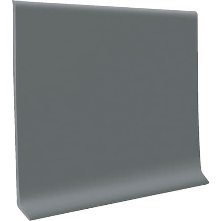 Roppe 4'' x 120 Ft. Roll Dark Gray Vinyl Dryback Wall Cove Base HC40C53P150