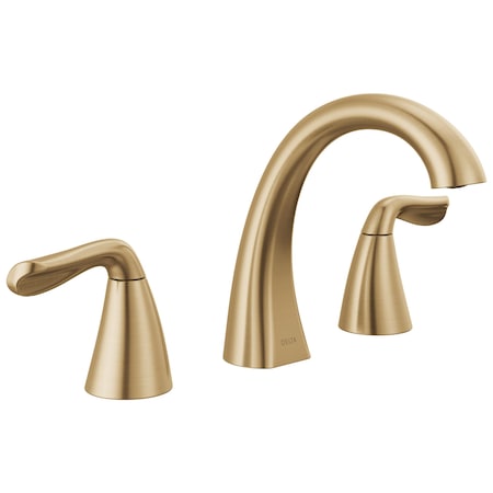 Delta Arvo Two Handle Widespread Bathroom Faucet In Champagne Bronze 35840LF-CZ