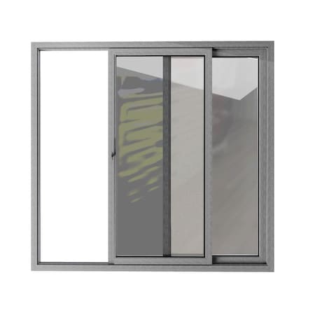 Vdomdoors Patio Exterior Metal-Plastic Sliding Doors / Patio 8166 Gray Ash 64" x 80" Left active door / Tempe PATIO8166SS-6480-LH