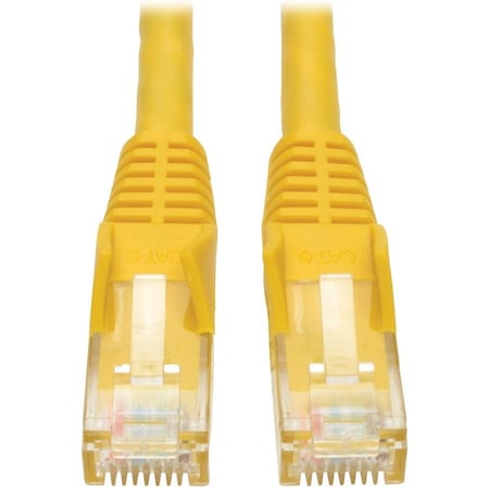 Eaton Tripp Lite Series Cat6 Gigabit Snagless Molded UTP Ethernet Cable RJ45 M/M, PoE, Yellow, 35 N201-035-YW