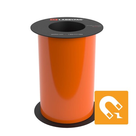 Labeltac Magnetic Supply 8in x 25ft LT9, Orange LT806M-C