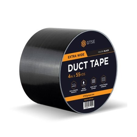 Gtse Black Duct Tape - 4in x 164ft DUC-302-BLK