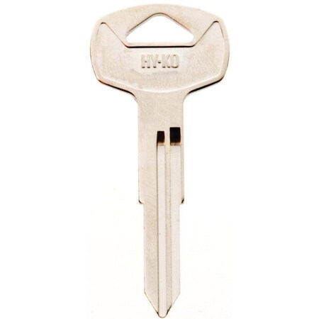 Hy-Ko Automotive Key Blank, Brass, Nickel, For: Nissan Vehicle Locks 11010DA23
