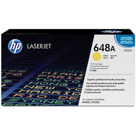 Hp 648A (CE262A) Yellow Original LaserJet Toner Cartridge (11,000 Yield) CE262A