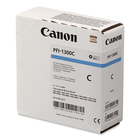 Canon Ink (PFI-1300), Cyan 0812C001AA