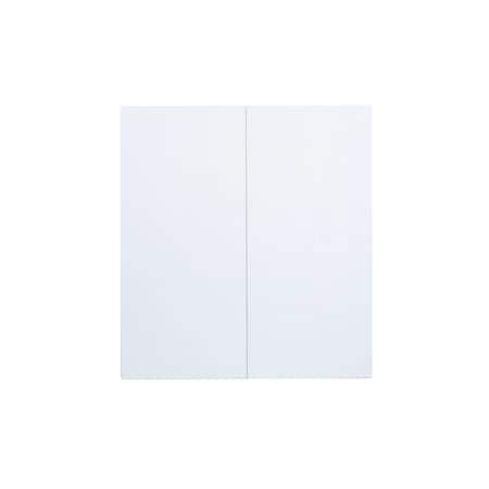 Cambridge Radiance 36 in. W x 12 D x 36 in. H Ready to Assemble Slab Wall Kitchen Cabinet in White Gloss SA-W3636-WG-KIT