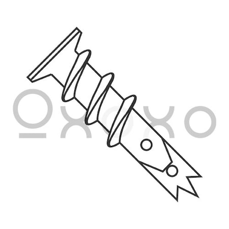 Oxoxo 8 Easy Screw In Wallboard Anchor Engineered Nylon, 100PK 282891