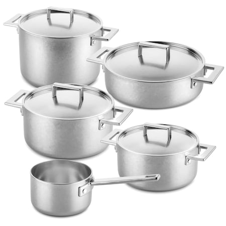 Mepra Attiva Pewter Kitchen Set - 9 Pcs. 30280009