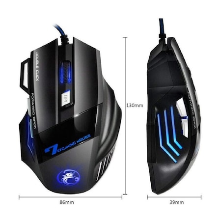 Sanoxy USB Wired 7 keys 3200DPI Led Optical Gaming Mouse SANOXY-Mous-Wir