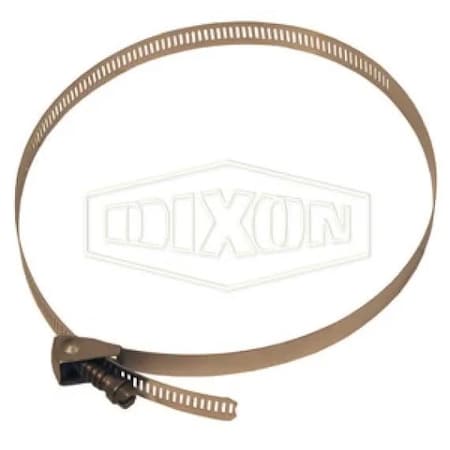 Dixon Quick Release Worm Gear Clamp, 2 to 5 in Clamp, SS Band, 410 SS Bolt, Domestic LSS72