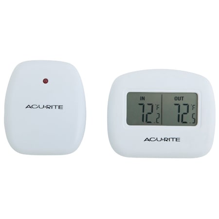 Acurite 2-1/2 Receiver 2-1/2 Sensor Wireless Indoor & Outdoor Thermometer 00782A4