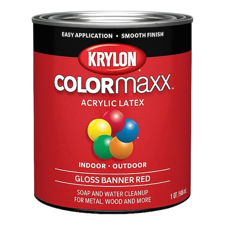 Krylon Interior and Exterior Paint, 1 qt, Gloss K05616007