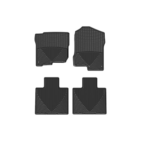 Weathertech Black, Front and Rear All Weather Floor Mats W455-W456